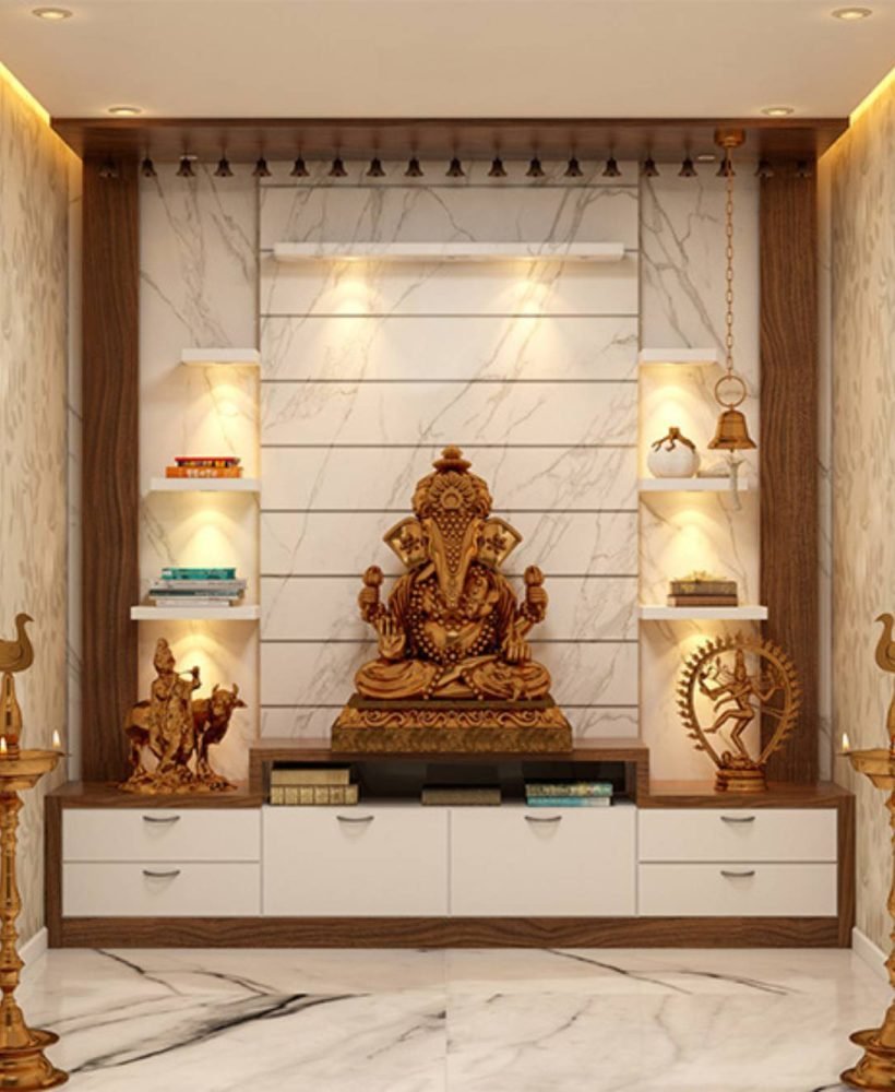 BUILT-IN POOJA MANDIR