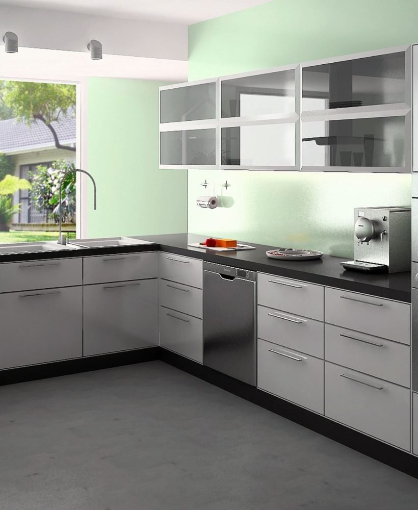 L shape kitchen